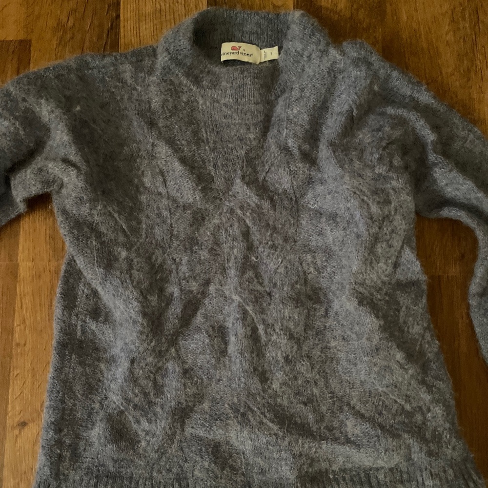 Light blue alpaca wool sweater